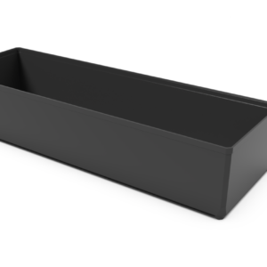 ABS-Einsatzkasten Box 2x6, schwarz