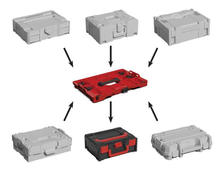 Metabo metaBOX Multi Adapterplatte 447 x 300 x 60 mm ( 626900000 ) für