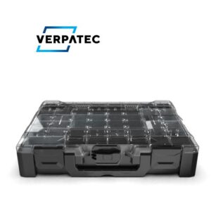 metaBOX 95M noir/transparent avec boîtes de rangement