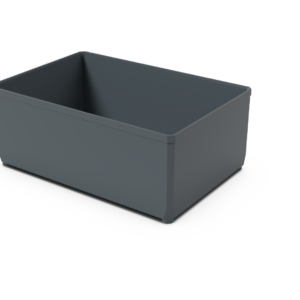 ABS-Einsatzkasten Box 2x3, anthrazit grau