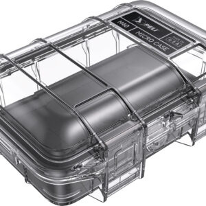 PELI™ MicroCase M40, , transparent with black lining, without foam, inside dimensions 152x97x53mm.